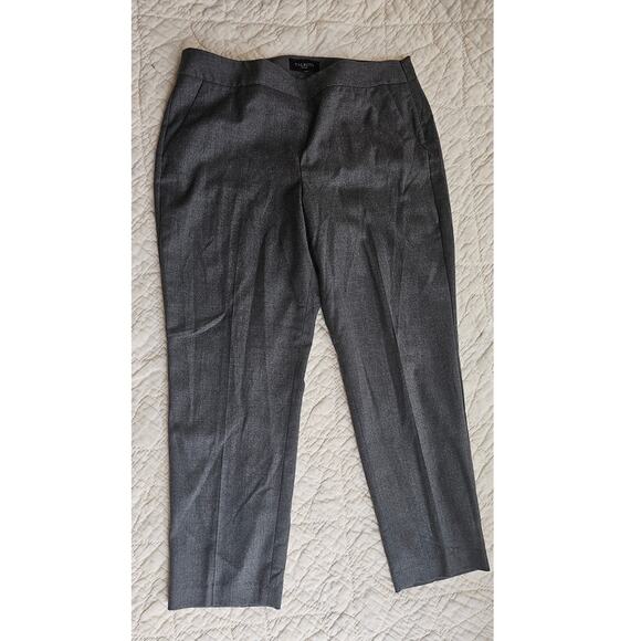 NWT‎ Talbots Heritage Straight Leg Career Wool Dress Pants Women Size 14P Gray - Picture 1 of 3